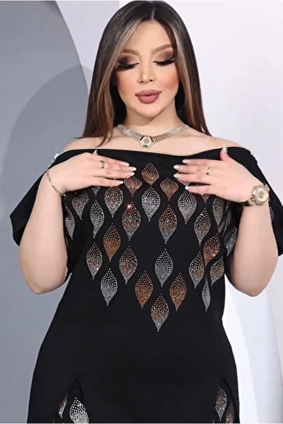 AZRA BUTİK Damla Patterned Stone Blouse