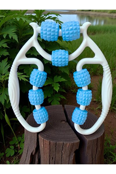 FABYAN Muscle Relaxer Massager 9 Wheels Adjustable Lymphatic Drainage Roller Leg Arm Cellulite