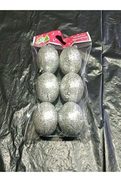 BEST PARTİ Χριστουγεννιάτικο δέντρο 3 εκ. 6 τεμαχίων από φούσκα πλαστικό Cici Ball Silver