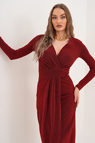 MILANOFOX Glitter Flower Envelope Dress