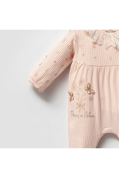 by bubbles Natural Butterfly Detail Side Opening Jumpsuit