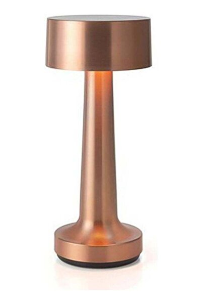 East Lady مصباح طاولة LED يعمل باللمس مع مستشعر نحاسي 23 × 9 سم