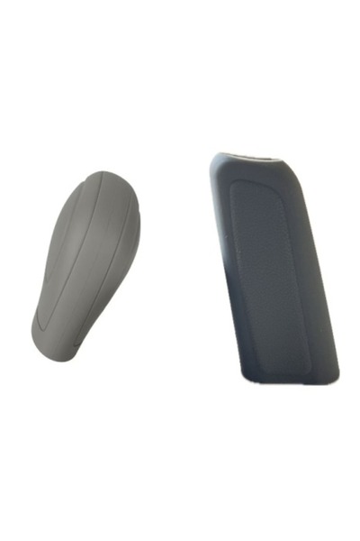 OEM DSG gear lever and handbrake cover set, VAG compatible, gray color