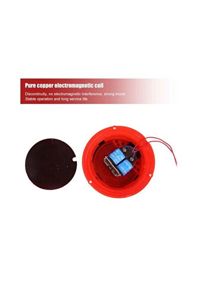 Generic High Decibel 100dB Wired Fire Alarm Bell, 4-Inch Metal Security Warning Bell for Schools, Factories,