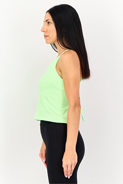Nike Women Tight Fit Solid Sleeveless Training Tank Top, Lime Green