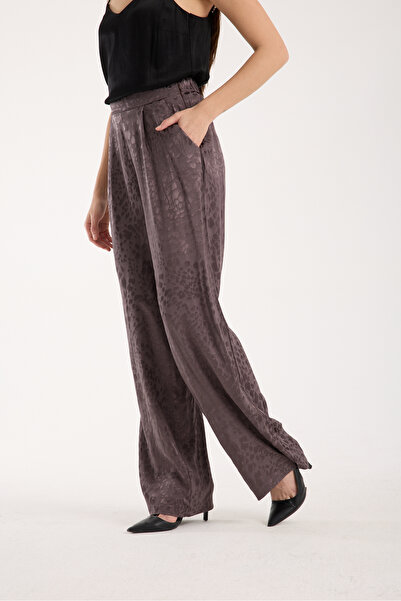 DeChival Women's Baggy Pants - Loose Pants with Pockets and Front Folding