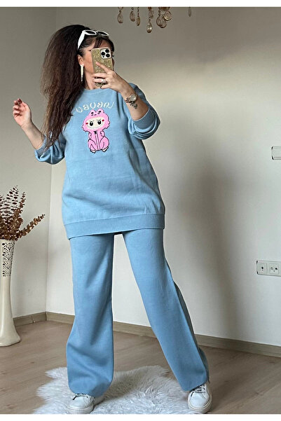 AZRA BUTİK Character Printed Tiriko Team Blue