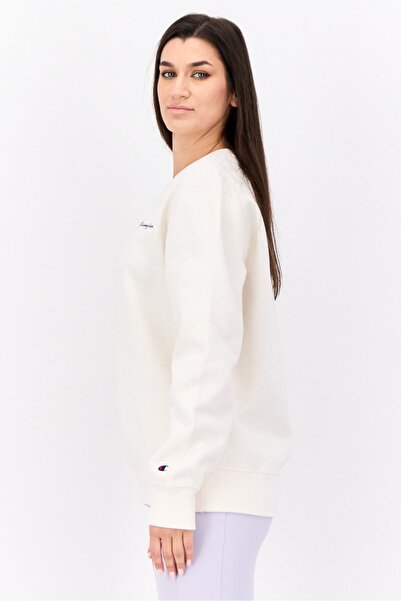 Champion Women Sportswear Fit Long Sleeve Outdoor Sweatshirt, Beige