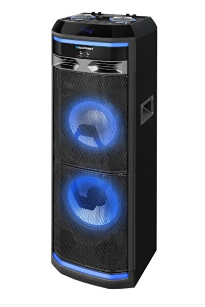 Blaupunkt 1200W professional portable speaker, Bluetooth, FM, SD, USB, Karaoke, disco lights, Black