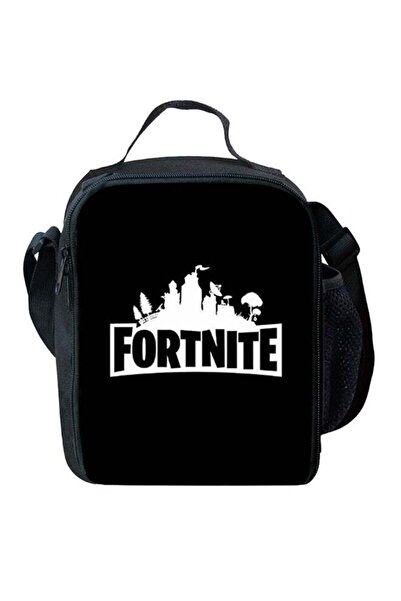 Generic Waterproof Insulated Lunch Bag Black/White 20x25x8centimeter