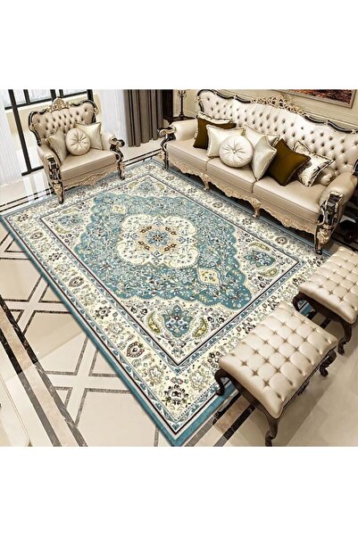 KEKE سجاد أمريكي عصري ناعم مضاد للانزلاق، 200×300 سم (قاع من القطن والكشمير ا...