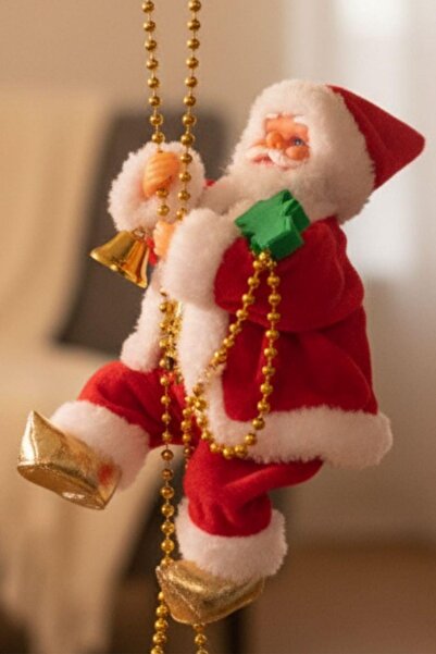 Sole Christmas Ornament Santa Claus Figurine 25 cm – Climbing with Chain
