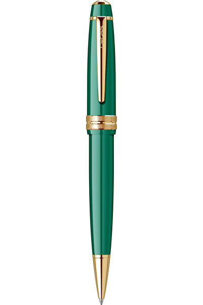 Cross Bailey Light Glossy Resin Green GT Ballpoint pen with twist mechanism, glossy ABS body, green