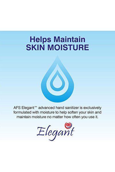AFS Elegant Elegant Hand Sanitizer Gel – 1 Liter – Pack of 2 (Value Pack) – 70% IPA – Moisturizers & Vitamin E