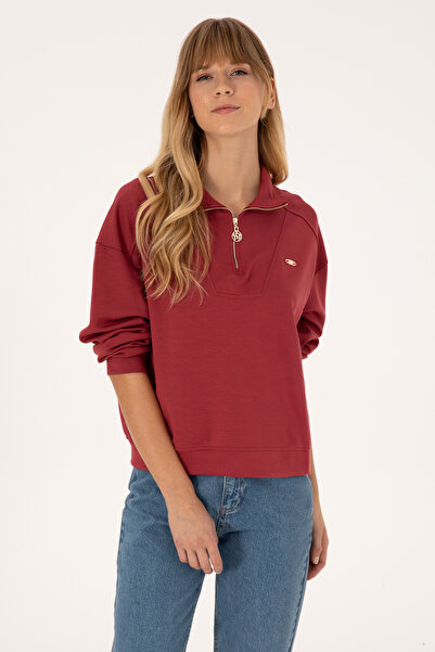 U.S. Polo Assn. Women's Dark Raspberry Sweatshirt 50309472-Vr104