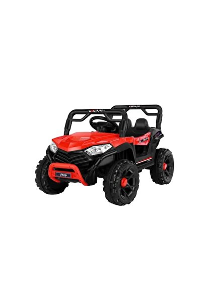 FONIX Mașină electrică Jeep, Bluetooth, 2 uși, baterie inclusă, sistem anti-răsturnare, lumini, sunet, roșu