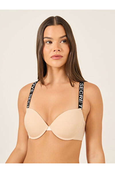 INENEMIS By Styli Letter Tape Padded Wired Bra and Thong Set