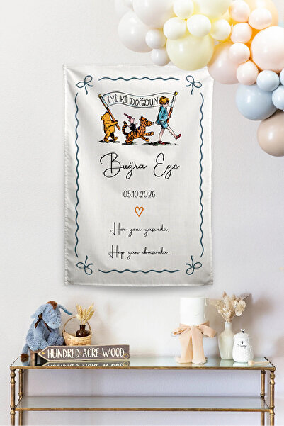 Vagonik Kişiye Özel Doğum Günü Happy Birthday Winnie The Pooh ve Christopher ...