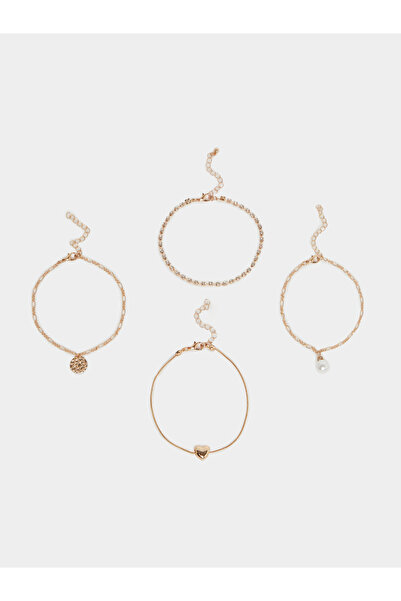 Styli مجموعة من 4 قطع - خلخال مزخرف على شكل متدلي