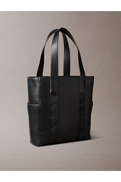 Calvin Klein Jacquard Logo Laptop Tote Bag