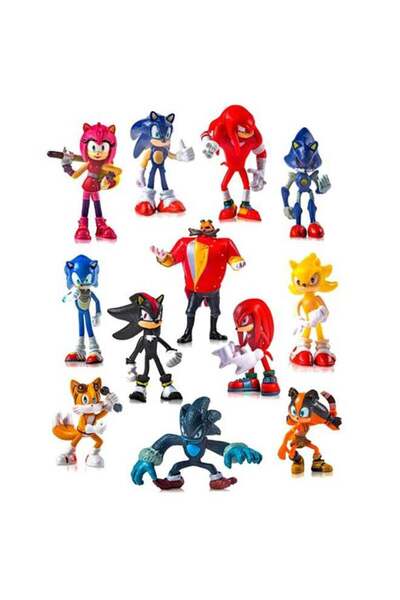 BSMBIOO Unique 6-Piece Sonic The Hedgehog Non-Toxic Action Figure Toy Set For Kids, 3+ Years 25x25x8cm
