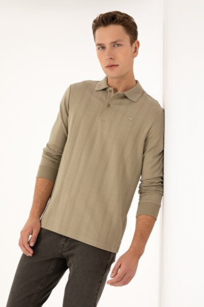 U.S. Polo Assn. Men's Light Khaki Sweatshirt 50308925-Vr183