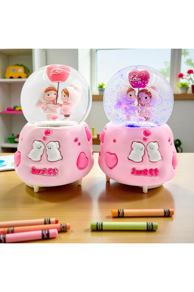 Sense Büyük Boy Işıklı Sesli Kar Küresi