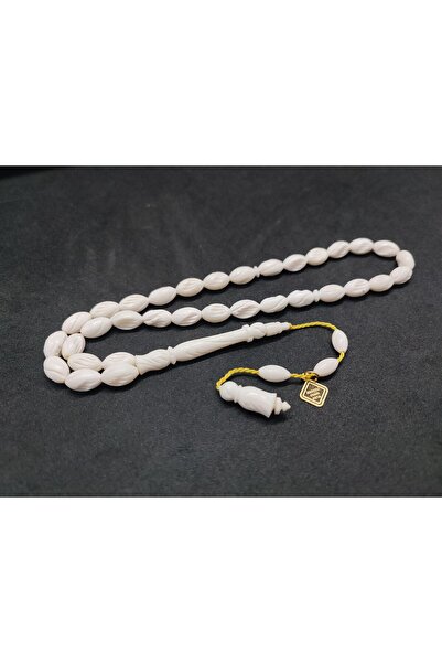 İskeçe Exclusive İskeçeli Cemil Masterpiece Full Pen Carving Art Natural Camel Bone Certified 8771