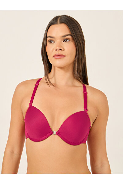 INENEMIS By Styli Solid Butterfly Lace Detail Padded Wired Bra and Bikini Briefs Set