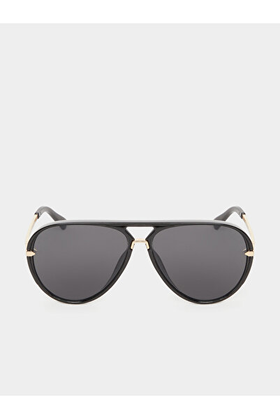 Styli Black Aviator Sunglasses
