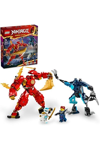 LEGO NINJAGO Kai’s Elemental Fire Mech (71808) – Ninja Build Set, Ages 7+