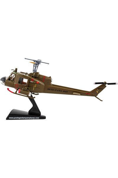 Daron Postage Stamp UH-1 Huey Gunship 1:87 Diecast Metal Vehicle