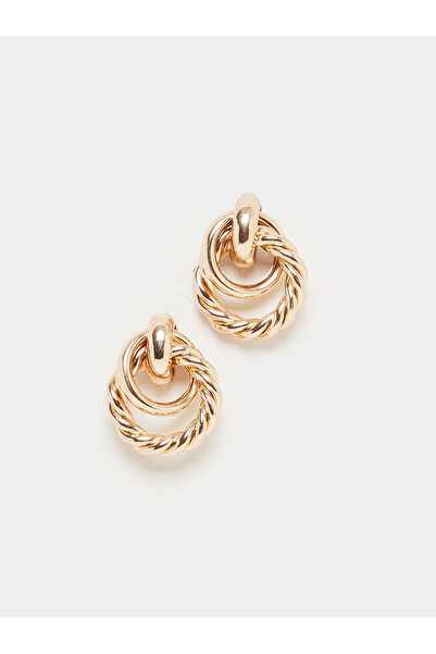Styli Textured Circle Earrings