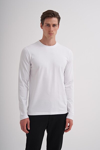 Cazador Hanorac din țesătură din bumbac Lycra Slim Fit