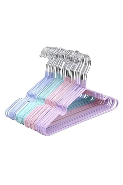 FORHOUSE Set de 20 de agățătoare din silicon multicolor 40 cm (curcubeu)