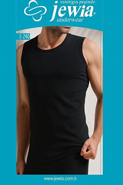 Jewia 240 Modal Sifir Kol Round Neck Men's T-Shirt