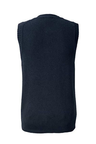 Tchibo Men Crochet Sweater Vest, Navy