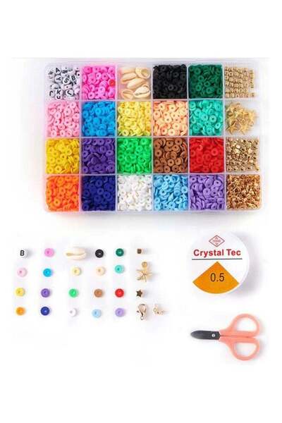 BSMBIOO Arabest 4080-Pieces Set of Colourful Bracelet Bead With Accessories 19.6x13.2x2.3cm