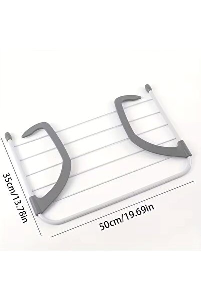 sanitayakı Foldable Radiator Drying Rack, No-Drill Towel & Clothes Dryer, for Bathroom & Balcony