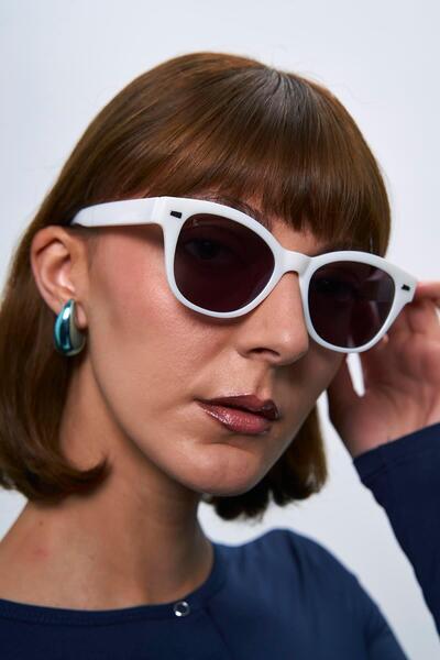 Bilge Karga Edson White Black Sunglasses