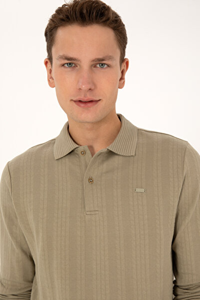 U.S. Polo Assn. Men's Light Khaki Sweatshirt 50308925-Vr183