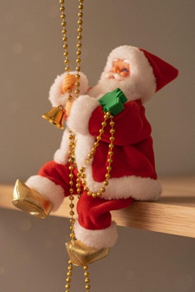 Sole Christmas Ornament Santa Claus Figurine 25 cm – Climbing with Chain
