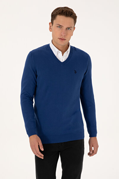 U.S. Polo Assn. Men's Indigo Basic Sweater 50313662-Vr028