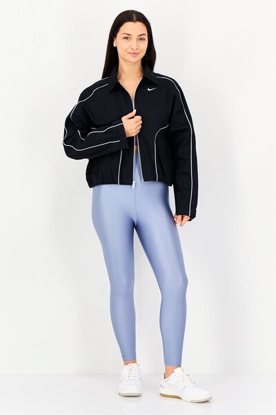 Nike Women Oversized Fit Long Sleeve Outdoor Track Jacket, Black