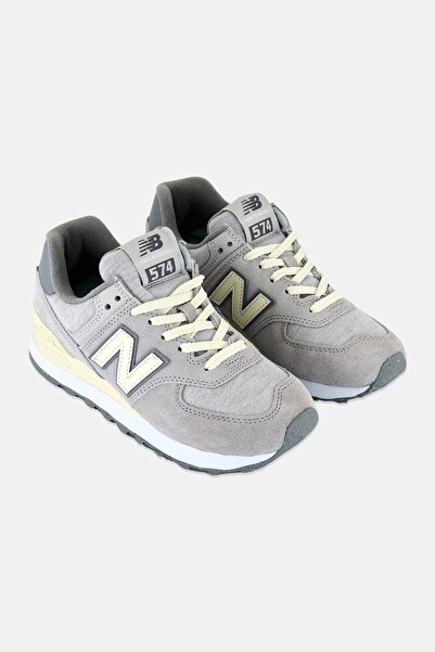 New Balance Kids Boy U574GBG Classics Lace Up Outdoor Shoes, Light Grey
