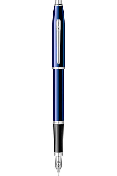 Cross Century II Translucent Blue Lacquer RT Metallic pen, glossy blue
