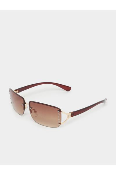 Styli Rimless Rectangle Sunglasses