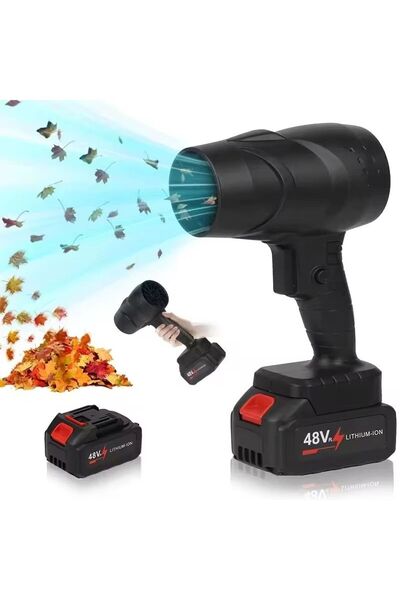 hoffmans TurboAir Portable Air Blower - 2 Batteries 48V, 130000 RPM, Cordless, Water, Dust, Snow