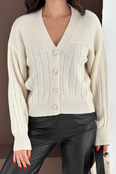AsprinFashion Knitwear Cardigan White