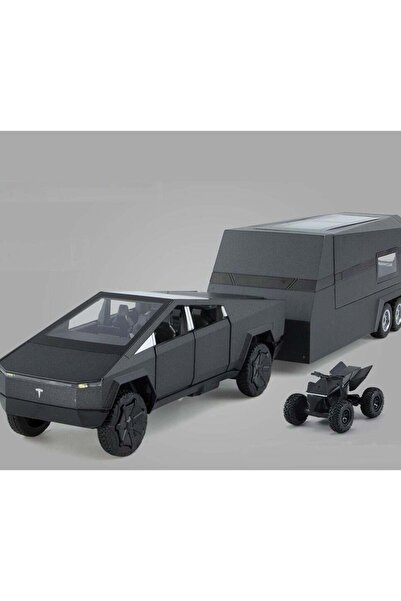 Generic Cybertruck Diecast Pickup Truck Model - Metal Off-Road Vehicle with S...